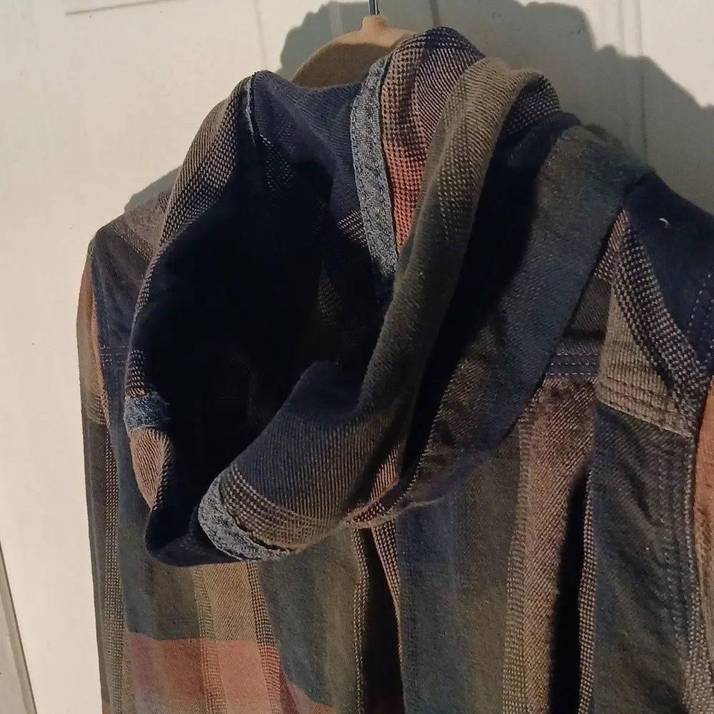 Carhartt Multicolor Plaid Hoodie RL12 - Picture 10 of 10